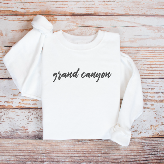 Grand Canyon Script Crewneck Sweatshirt