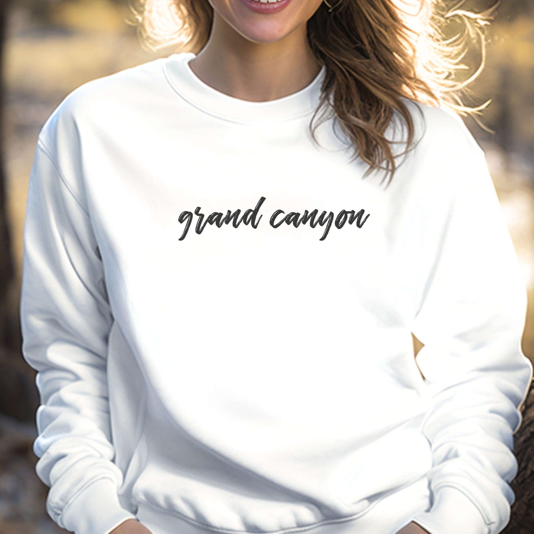 Grand Canyon Script Crewneck Sweatshirt