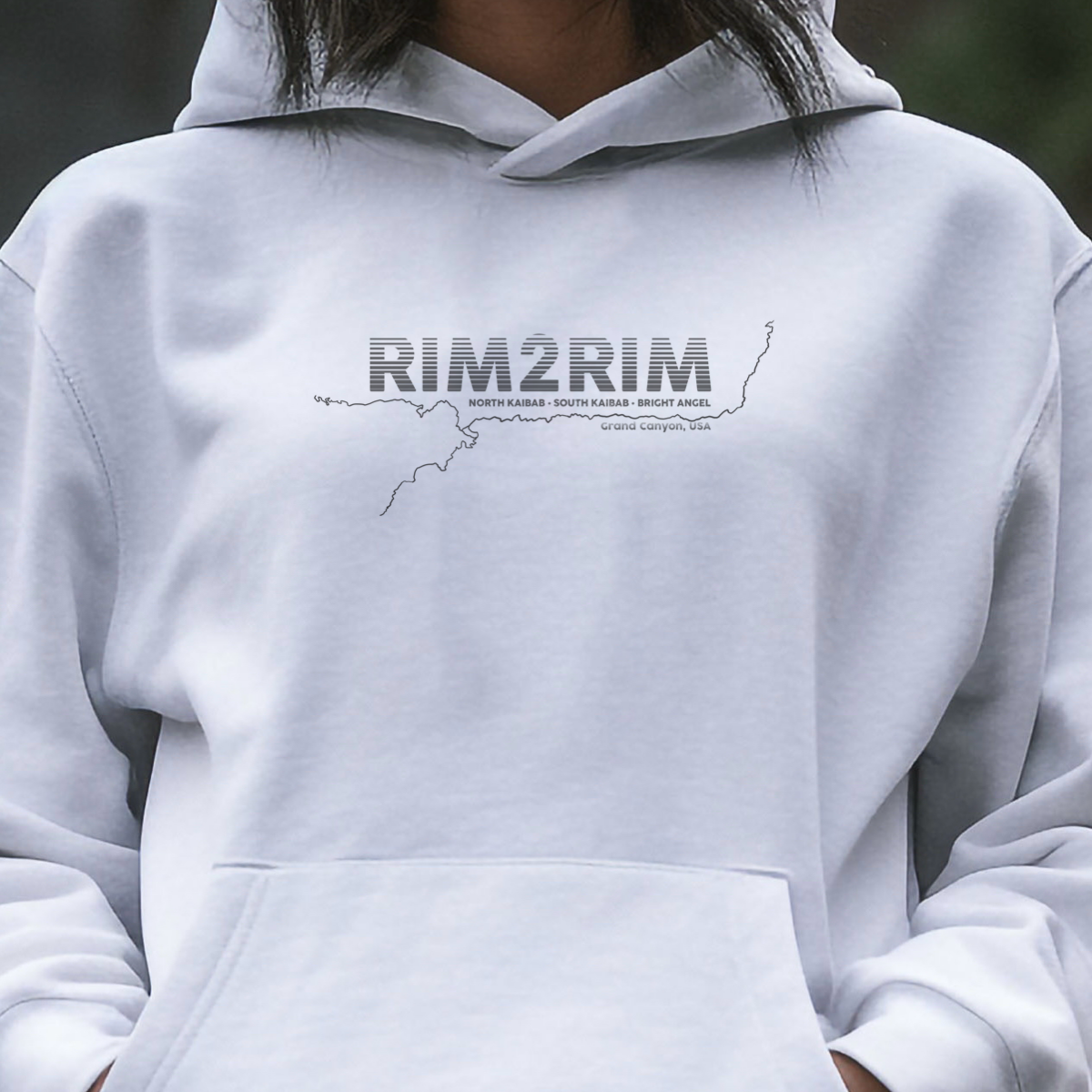 Rim2Rim Map Super Comfy Unisex Hoodie