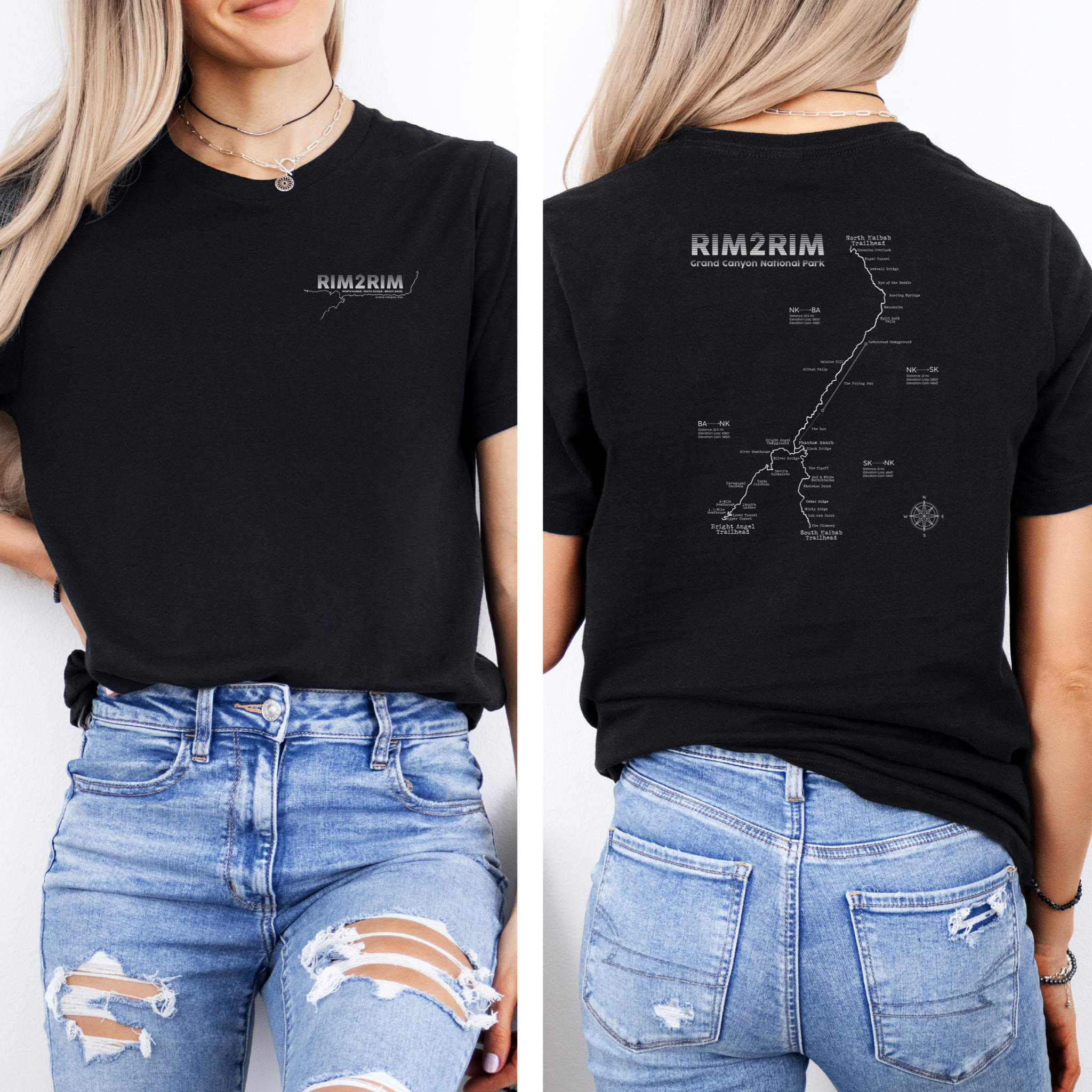 Rim2Rim - The Full Route Unisex Tee