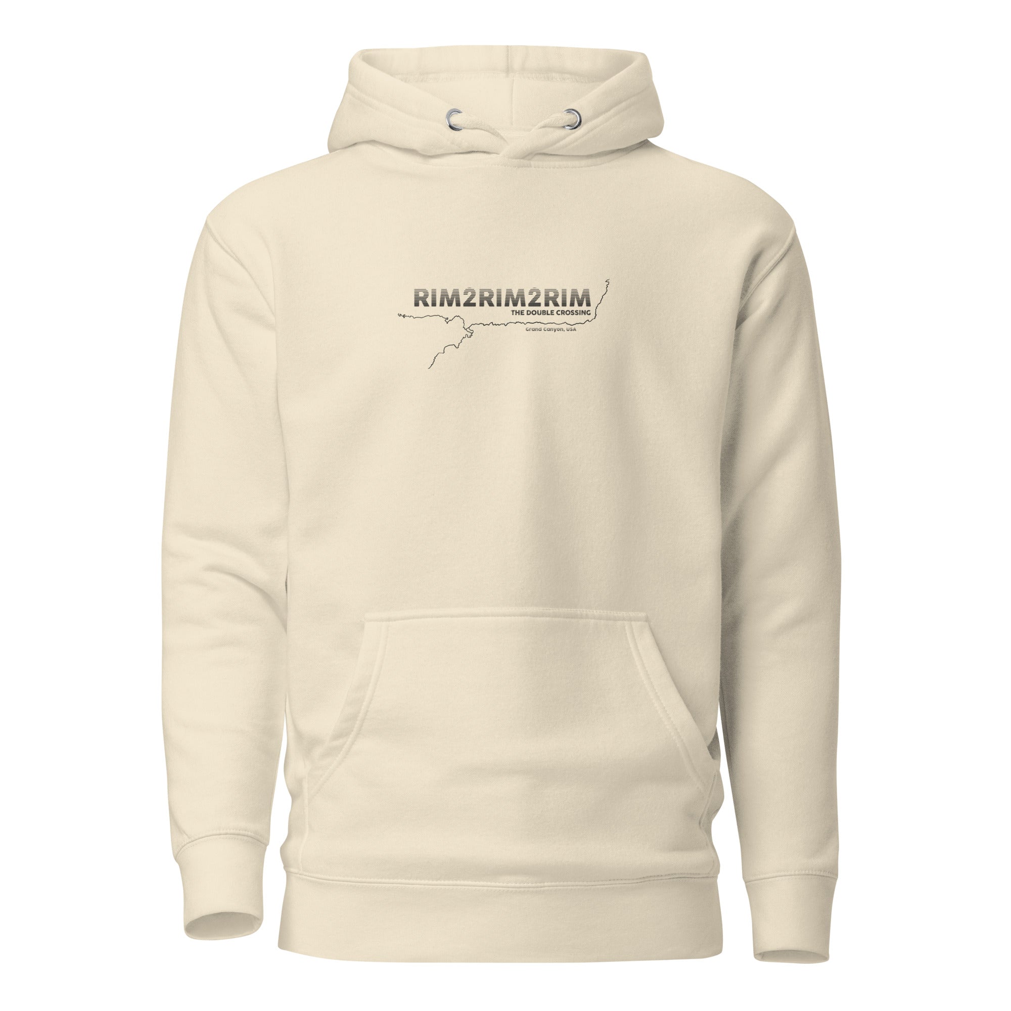 Rim2Rim2Rim Map Soft & Comfy Unisex Hoodie