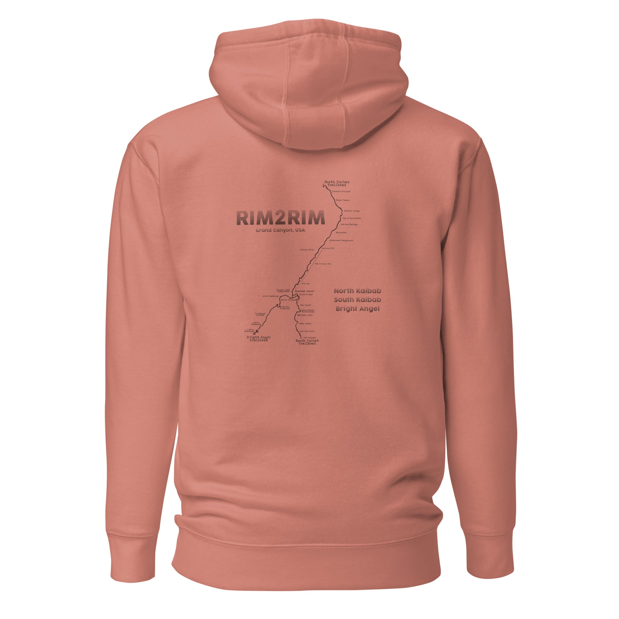 Rim2Rim - The Full Route Soft & Comfy Unisex Hoodie