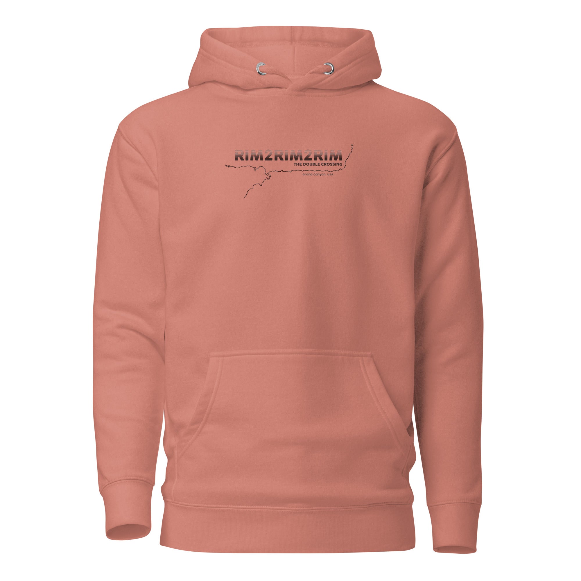 Rim2Rim2Rim Map Soft & Comfy Unisex Hoodie