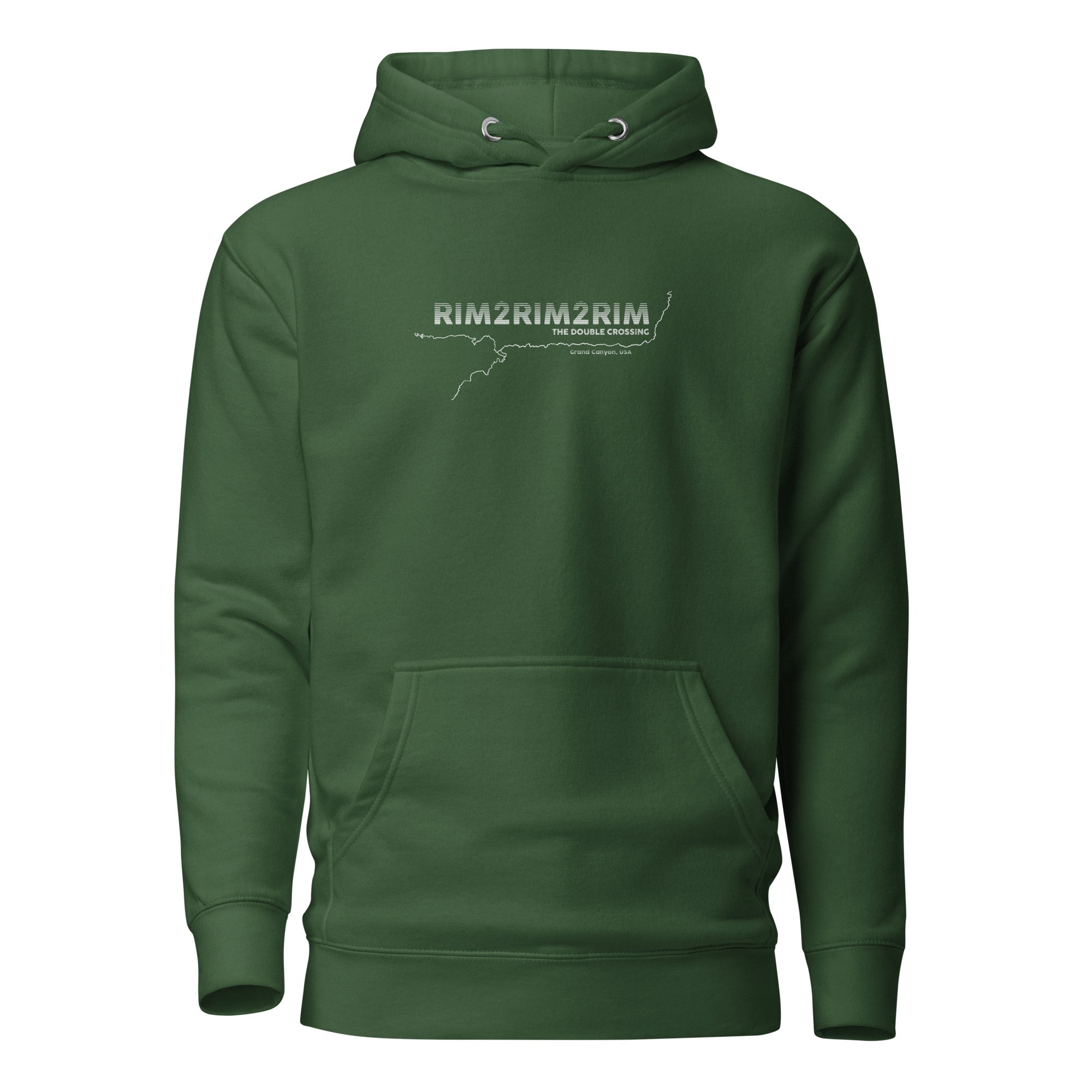 Rim2Rim2Rim Map Soft & Comfy Unisex Hoodie