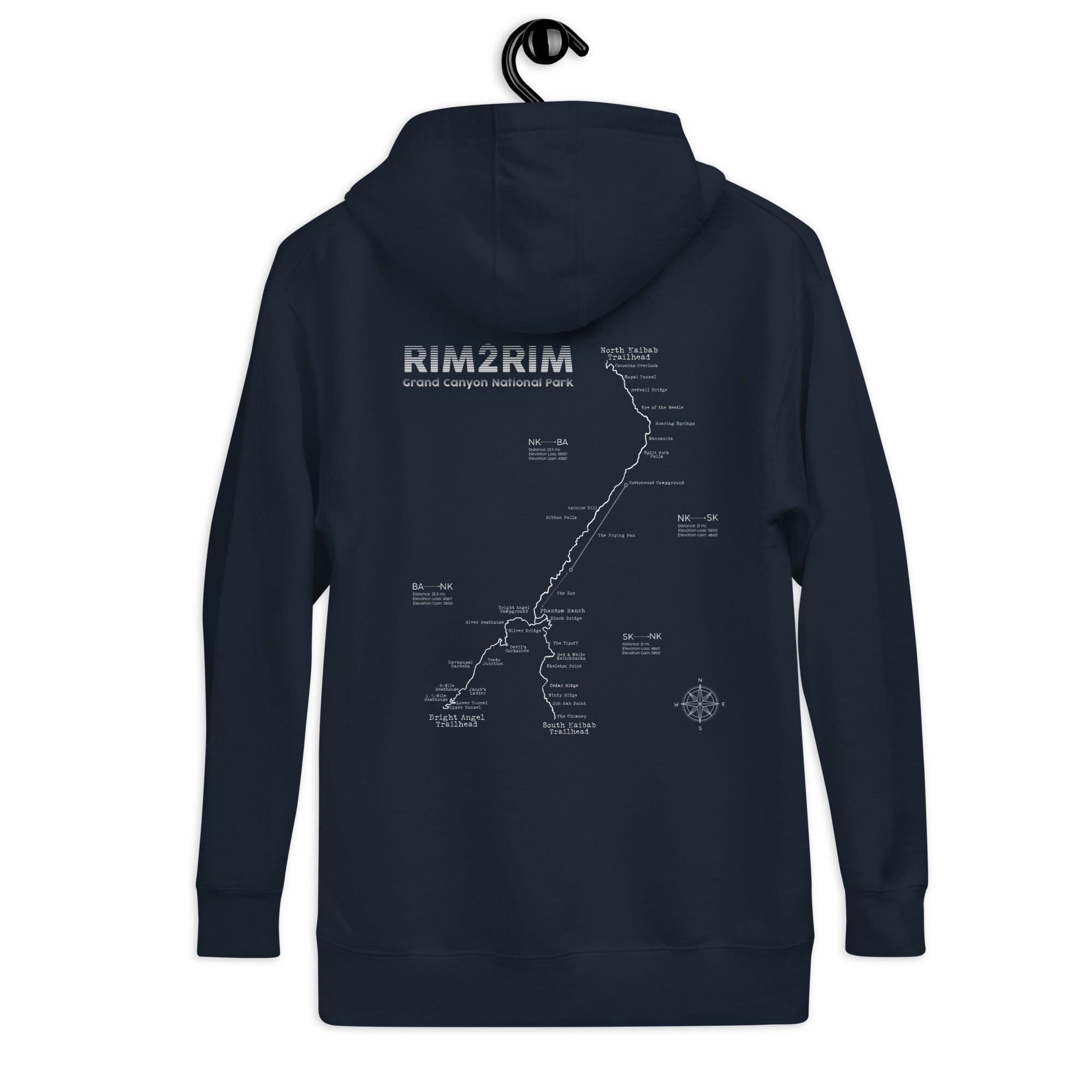 Rim2Rim - The Full Route Soft & Comfy Unisex Hoodie