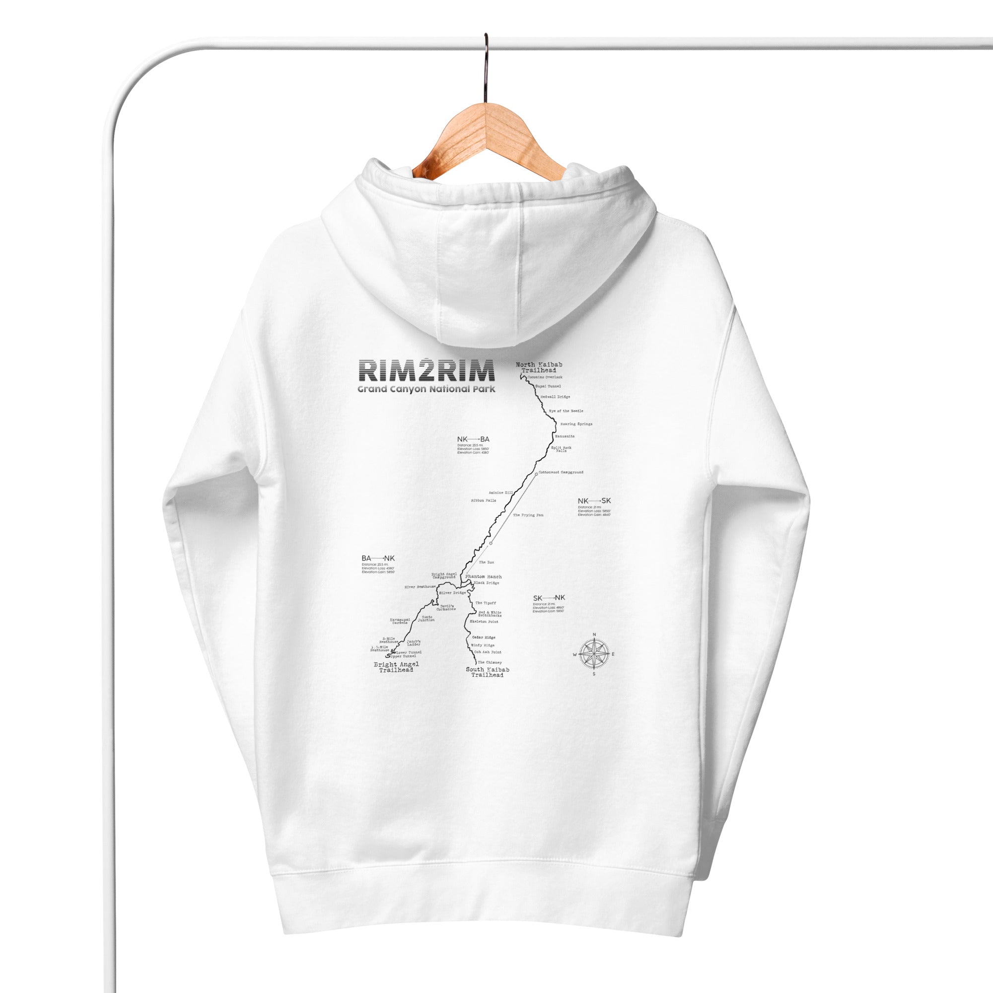 Rim2Rim - The Full Route Soft & Comfy Unisex Hoodie