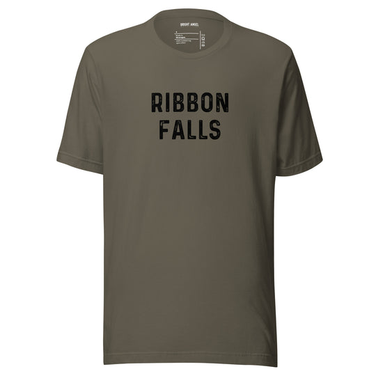 Ribbon Falls Distressed Script Unisex Tee