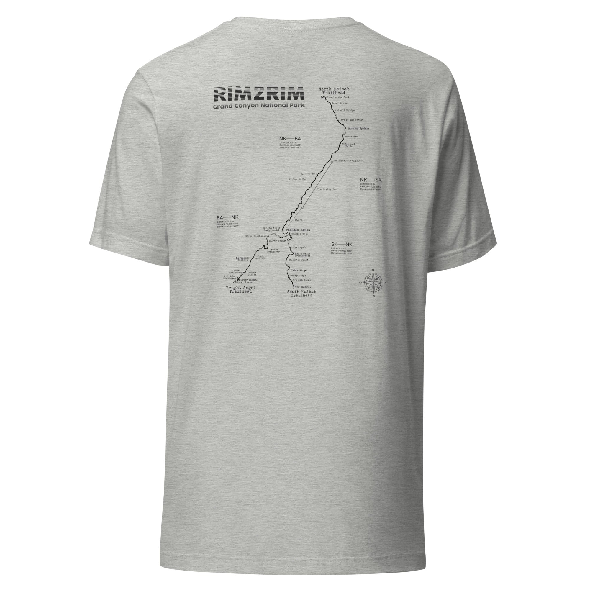 Rim2Rim - The Full Route Unisex Tee