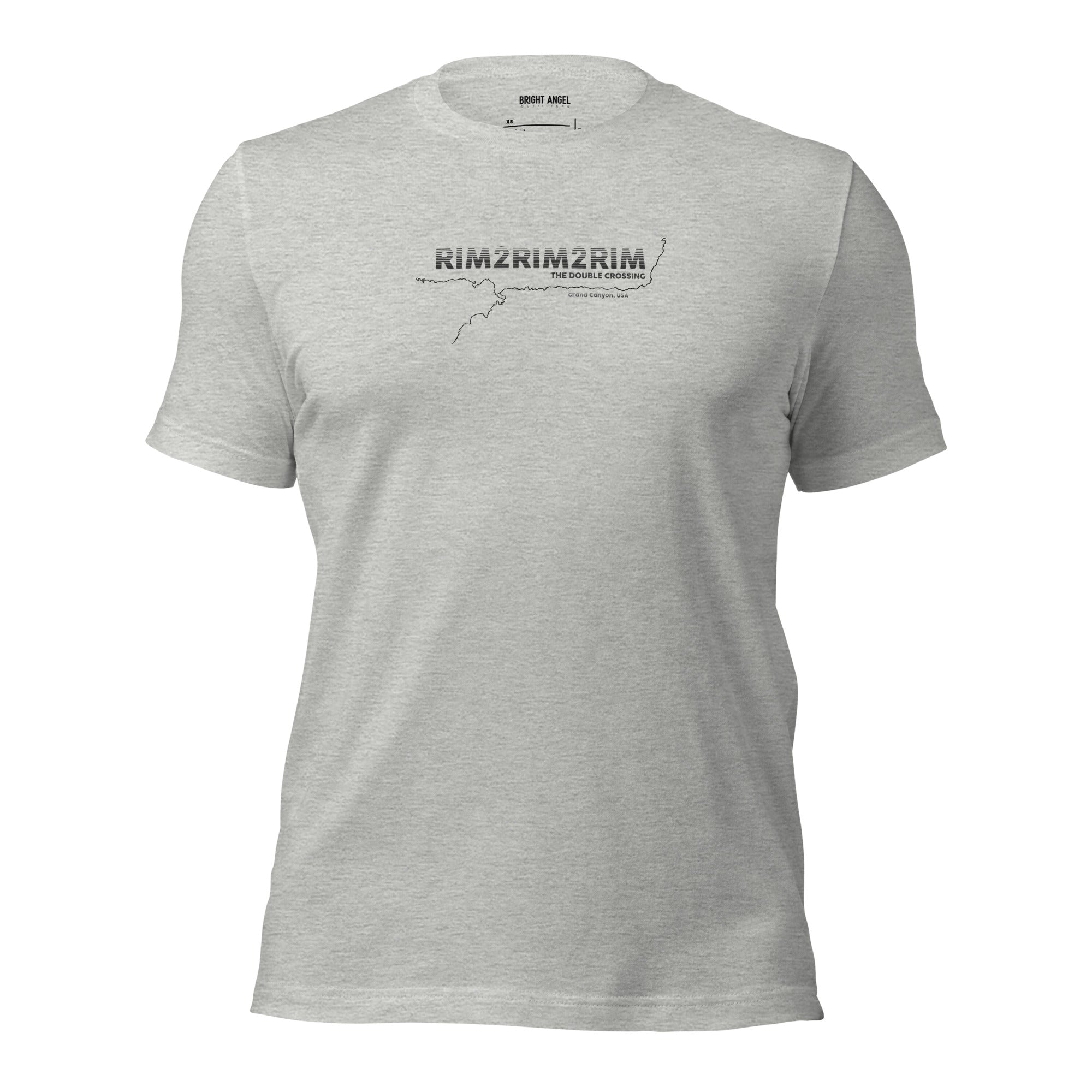 Rim2Rim2Rim Map Soft & Stretchy Unisex Tee