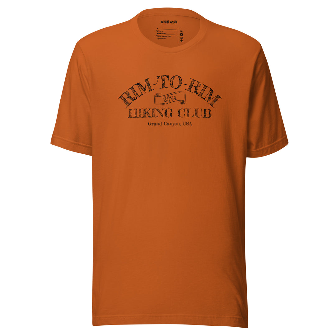 Rim-to-Rim Hiking Club 2024 Script Tee