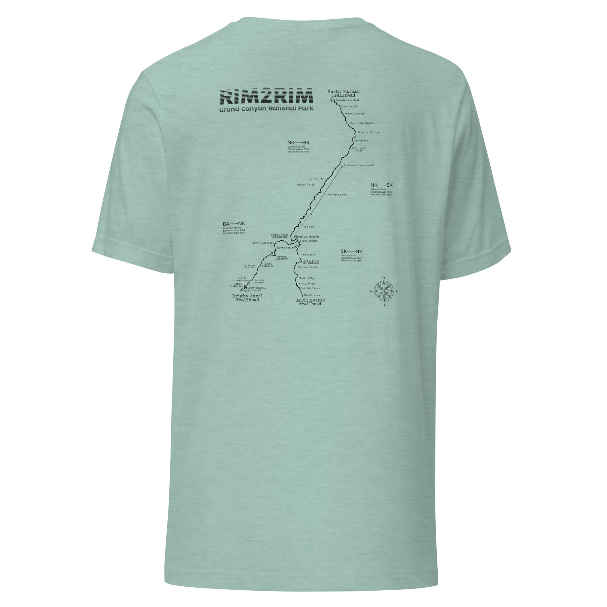 Rim2Rim - The Full Route Unisex Tee