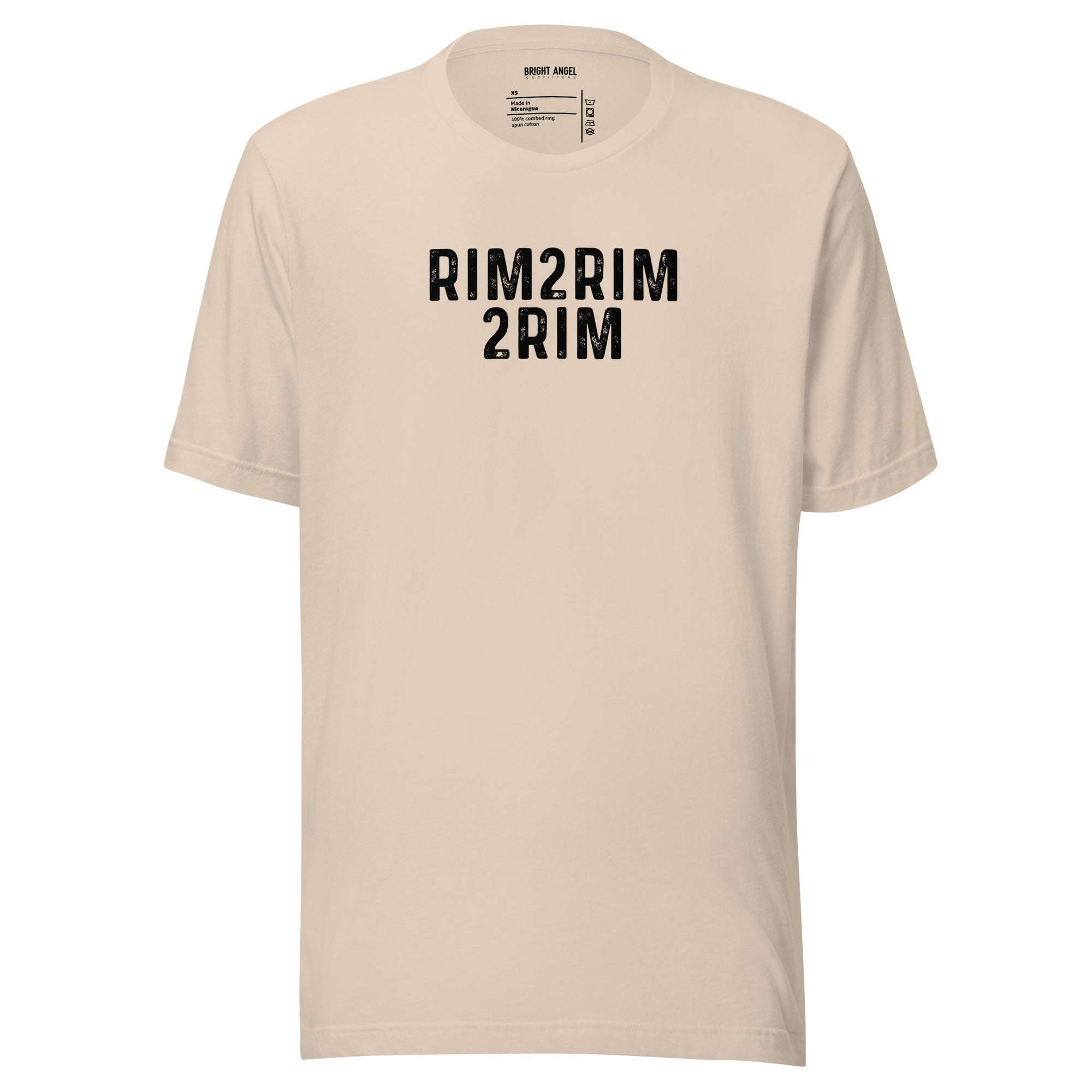 Rim2Rim2Rim (Double Crossing) Distressed Print Unisex Tee