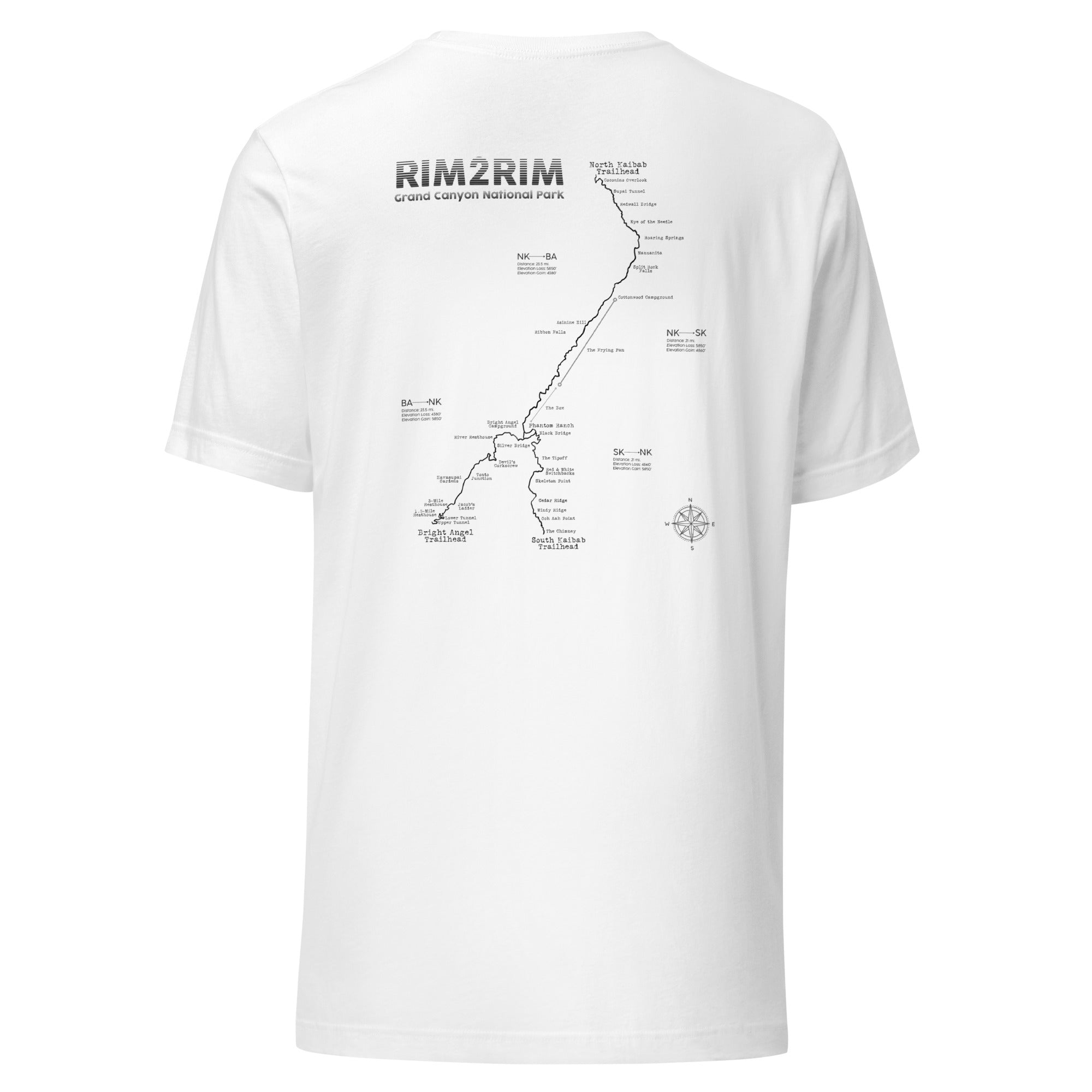 Rim2Rim - The Full Route Unisex Tee