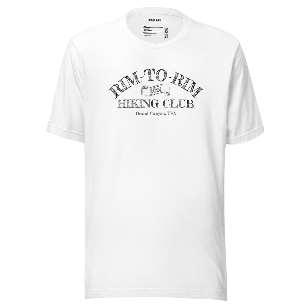 Rim-to-Rim Hiking Club 2024 Script Tee